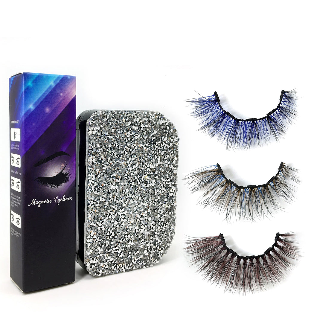 Magnetic Eyeliner & Color Festival Lashes Extentions